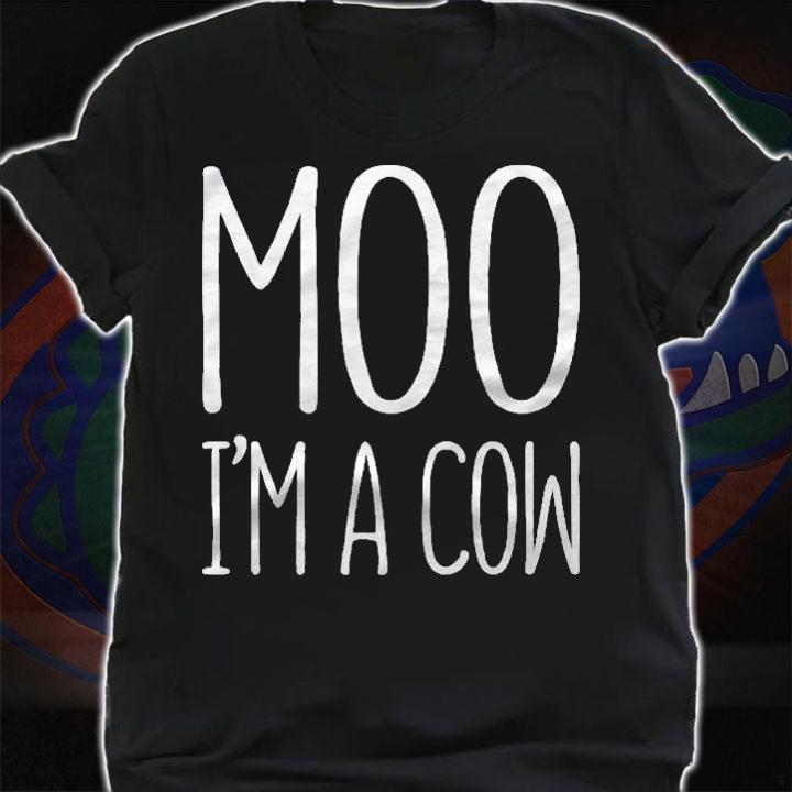 Moo Im A Cow Costume Halloween Gift Premium Shirt t-shirt shirt