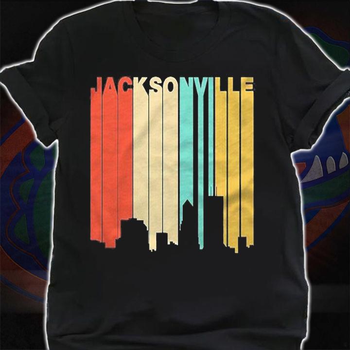 Retro 1970S Style Jacksonville Florida Skyline Shirt t-shirt shirt