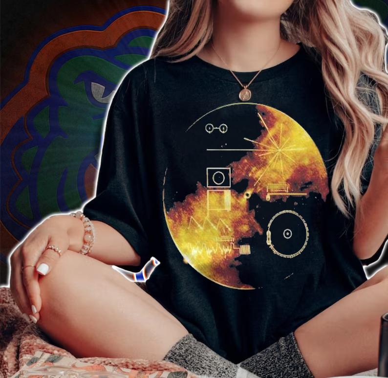 Voyager Golden Record Nasa Voyager Spacecraft Space shirt t-shirt woman shirt