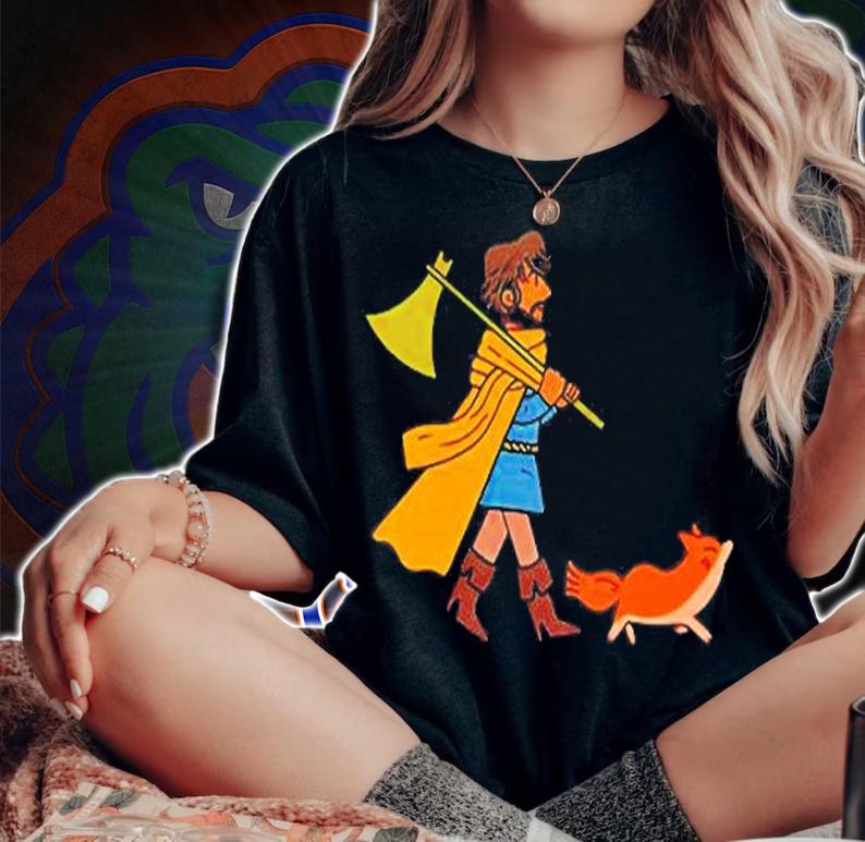 Super Yaki X Beanpolice Knight And Fox T-Shirt t-shirt woman shirt