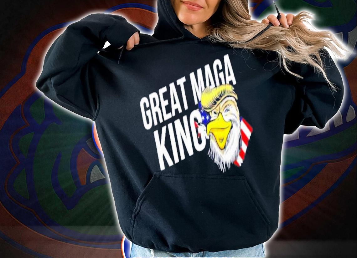 The Great MAGA King Trump Happy 4Th Of July American Flag Shirt t-shirt hoodie