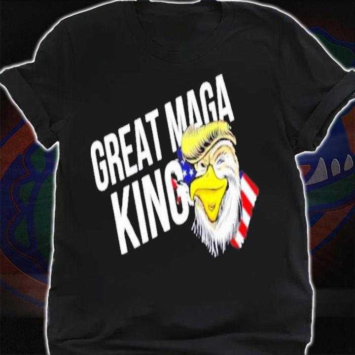 The Great MAGA King Trump Happy 4Th Of July American Flag Shirt t-shirt shirt