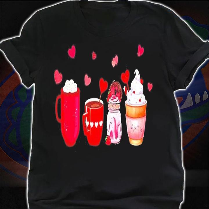 Valentine Coffee Heart Cute Love T-Shirt t-shirt shirt