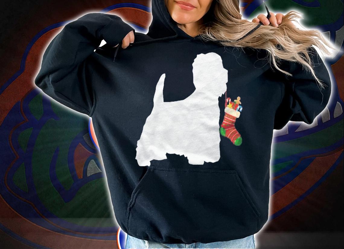 Westie West Highland Terrier Christmas Stocking Shirt t-shirt hoodie