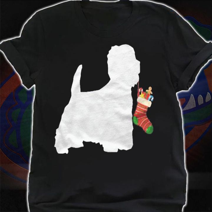 Westie West Highland Terrier Christmas Stocking Shirt t-shirt shirt
