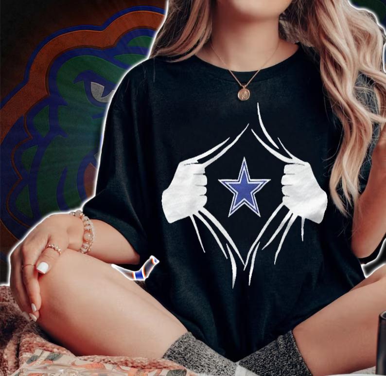 Dallas Cowboys Superman logo T-shirt