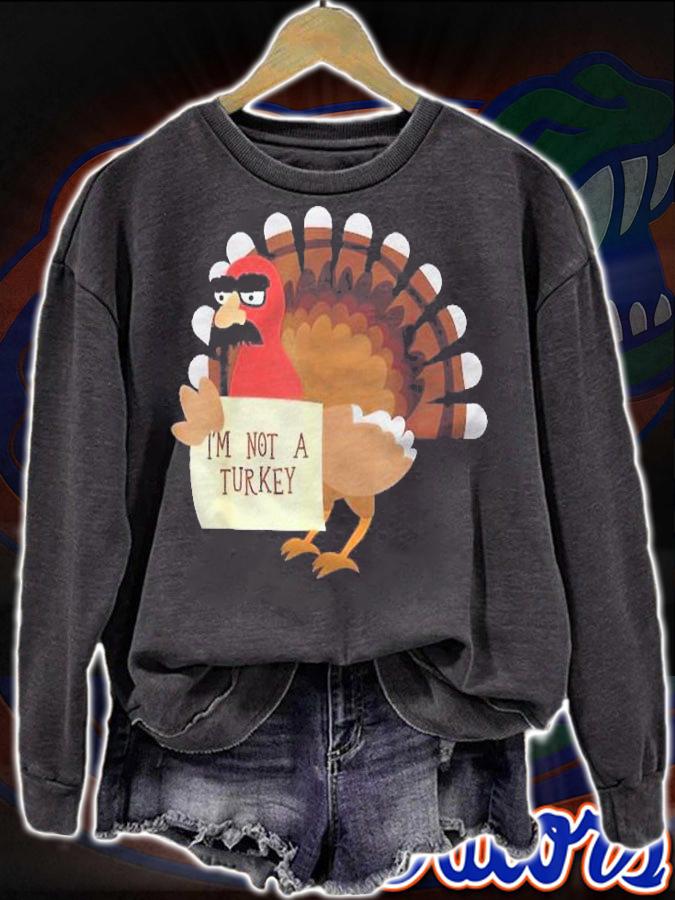Funny Thanksgiving Day Im Not A Turkey Shirt