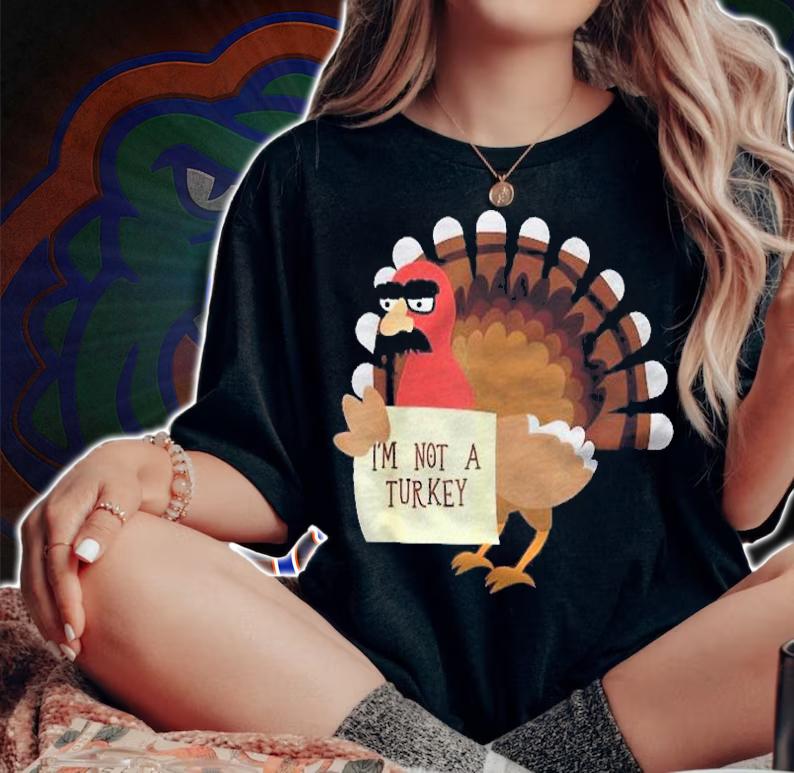 Funny Thanksgiving Day Im Not A Turkey Shirt