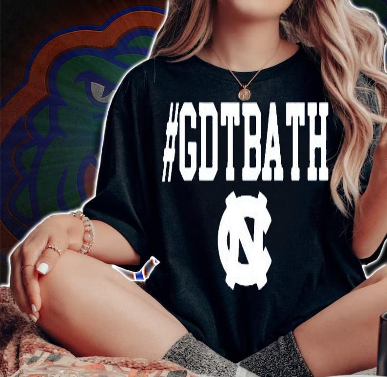 GDTBATH North Carolina Tar Heels T-Shirt woman shirt