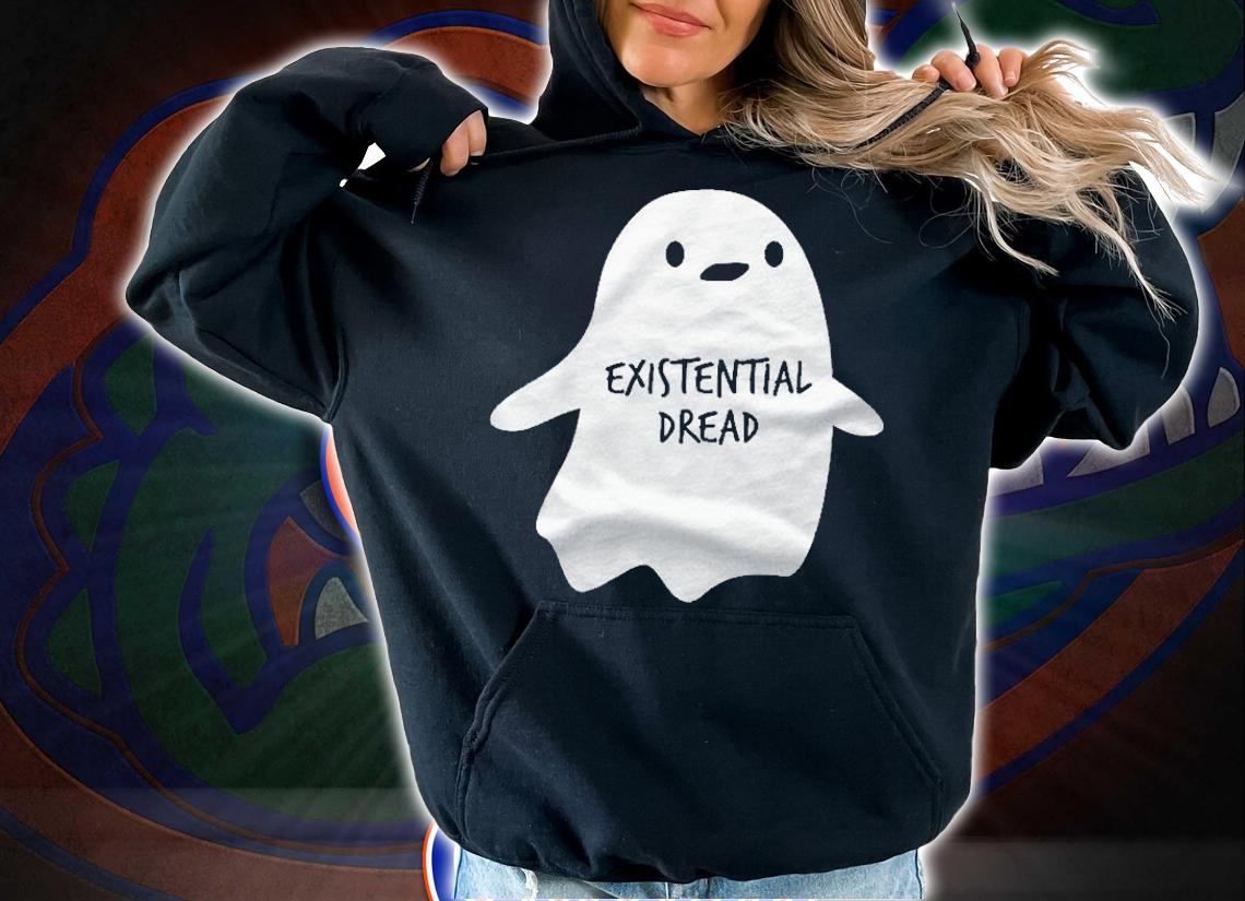 Halloween Funny Existential Dread Ghost Shirt hoodie