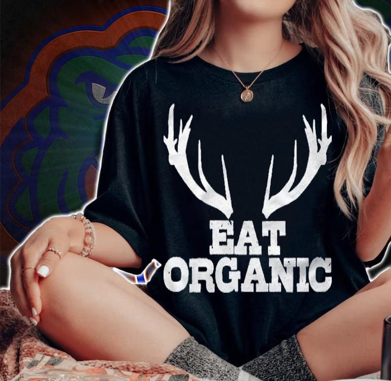 Hunting Organic Deer Elk Hunter Gift Shirt