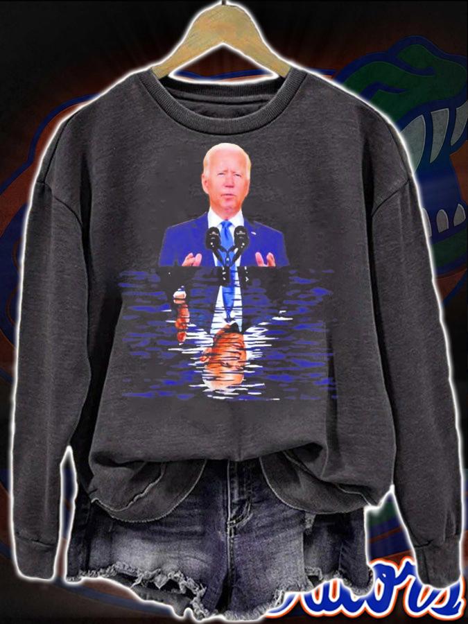 Joe Biden Water Mirror Reflection Barack Obama Shirt sweatshirt