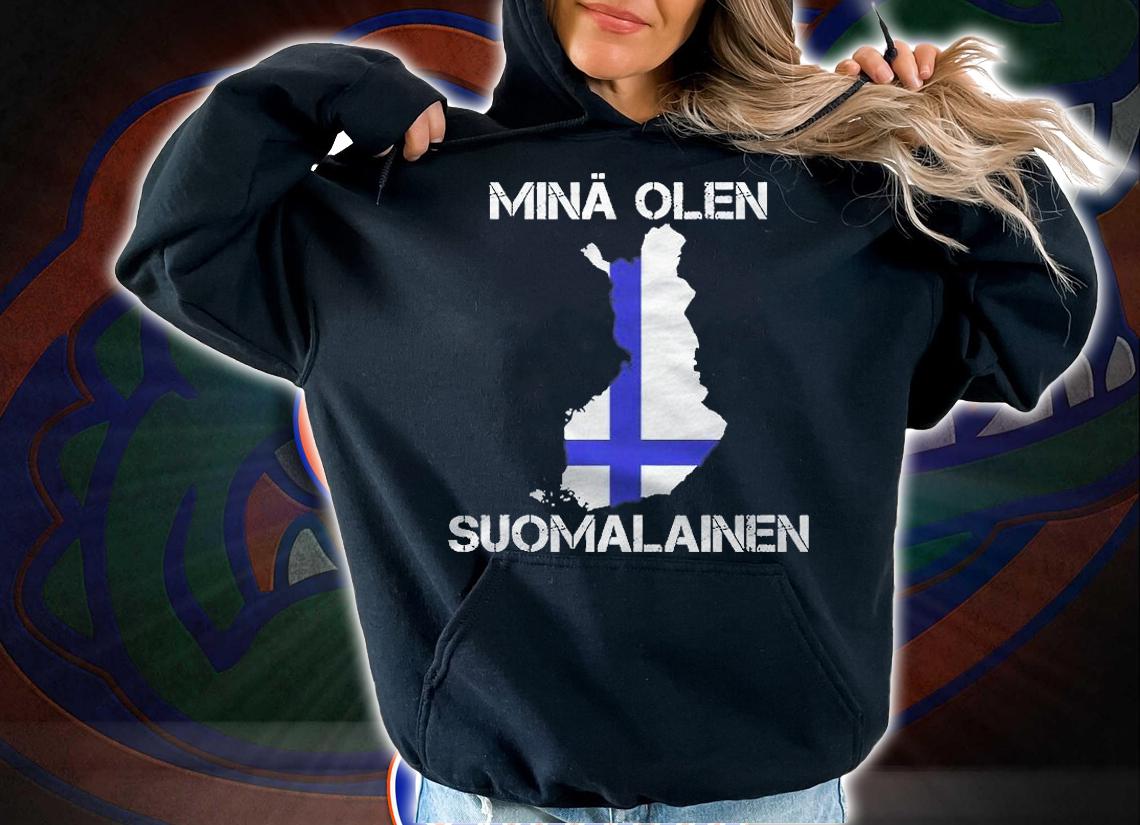 Made In Finland Flag Shirt Finnish Roots Suomi Gifts Shirt hoodie