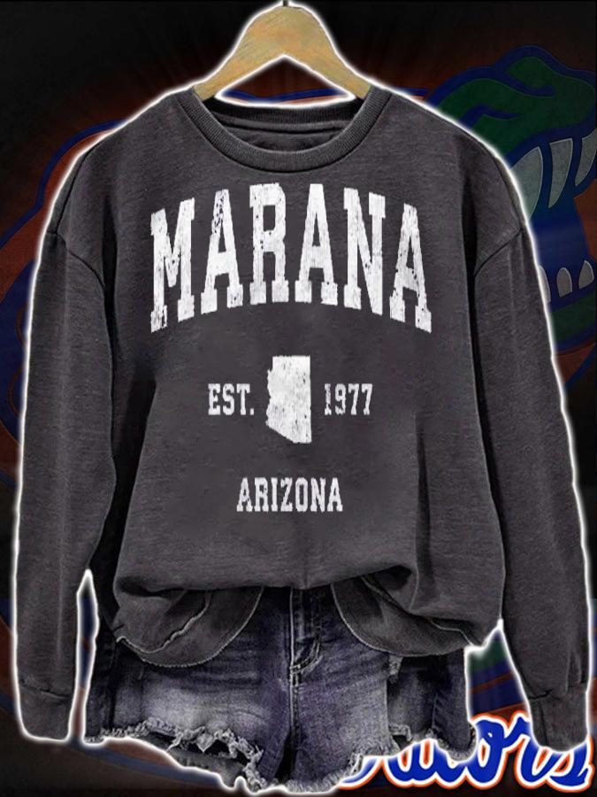 Marana Arizona Az Vintage Athletic Sports Design Shirt