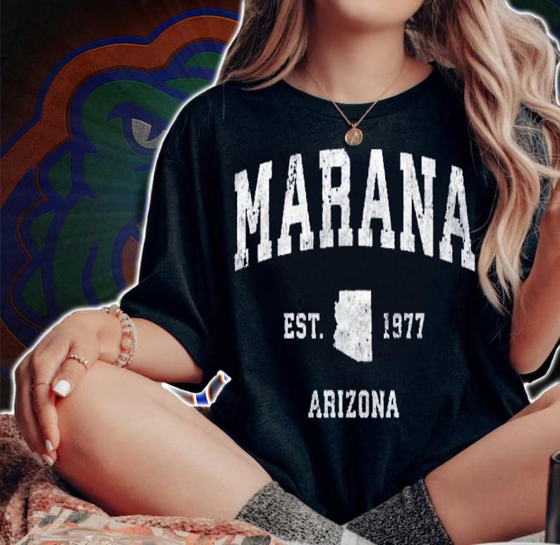Marana Arizona Az Vintage Athletic Sports Design Shirt