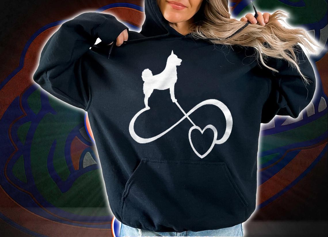 Norwegian Elkhound Gift Dog Lover Dog Endless Love Heart Shirt