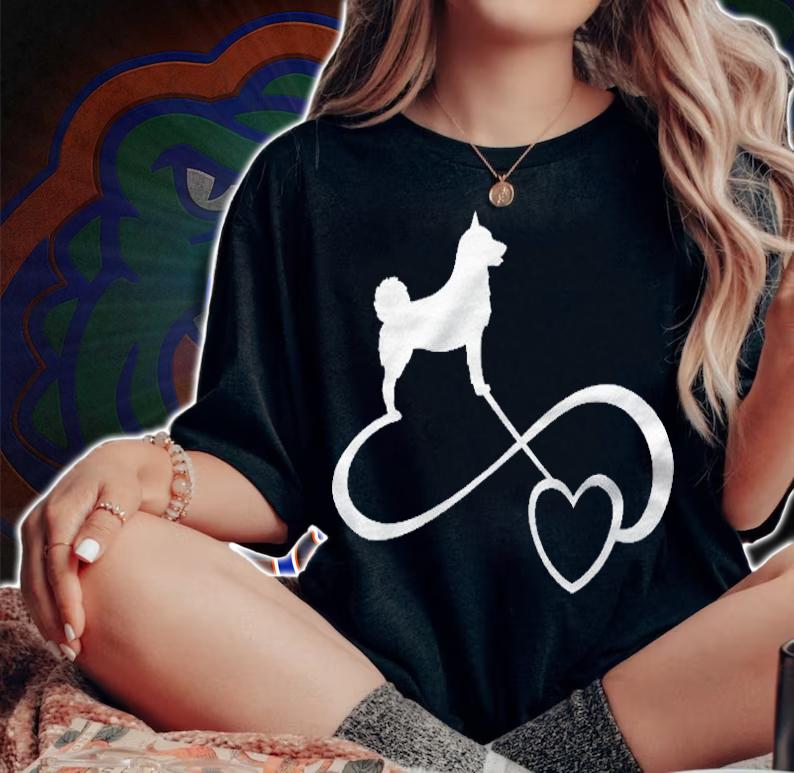 Norwegian Elkhound Gift Dog Lover Dog Endless Love Heart Shirt