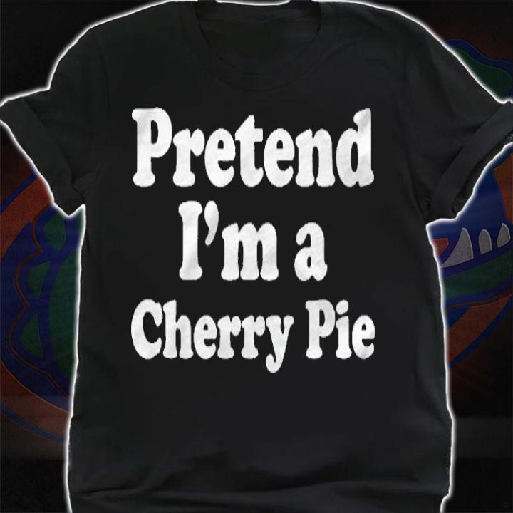 Pretend Im A Cherry Pie Funny Lazy Easy Halloween Costume Shirt shirt