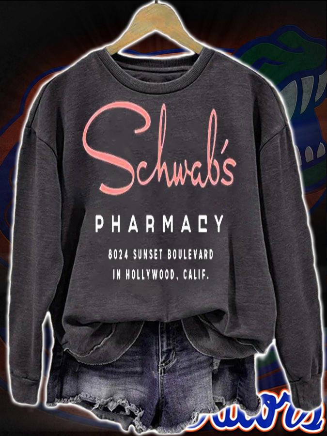 Schwab's Pharmacy Sunset Boulevard In Hollywood T-Shirt