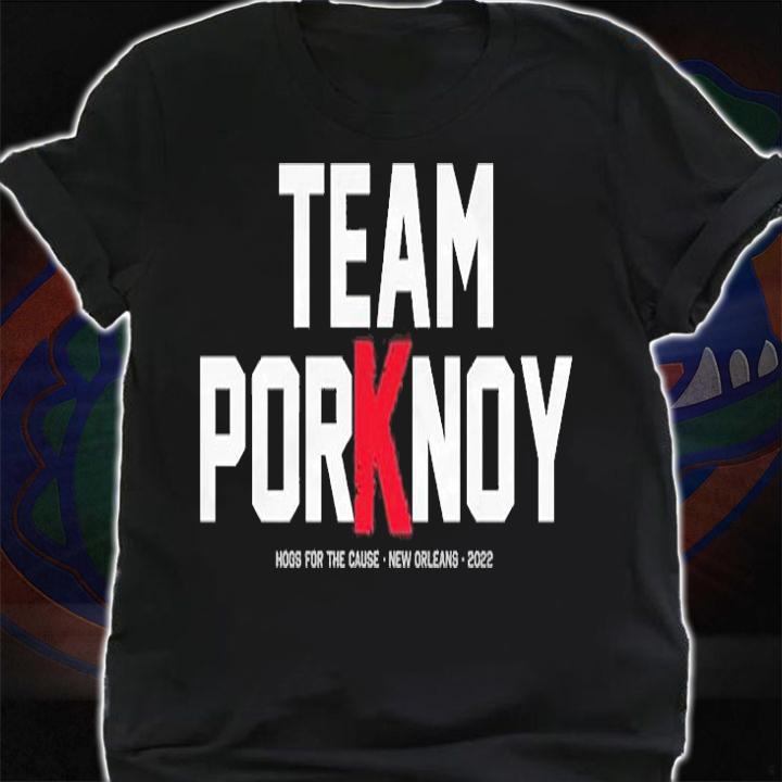 Team Porknoy Hogs For The Cause New Orleans 2022 T-Shirt shirt