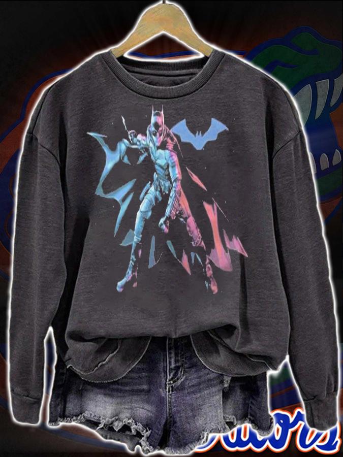 The Batman action fight T-shirt sweatshirt