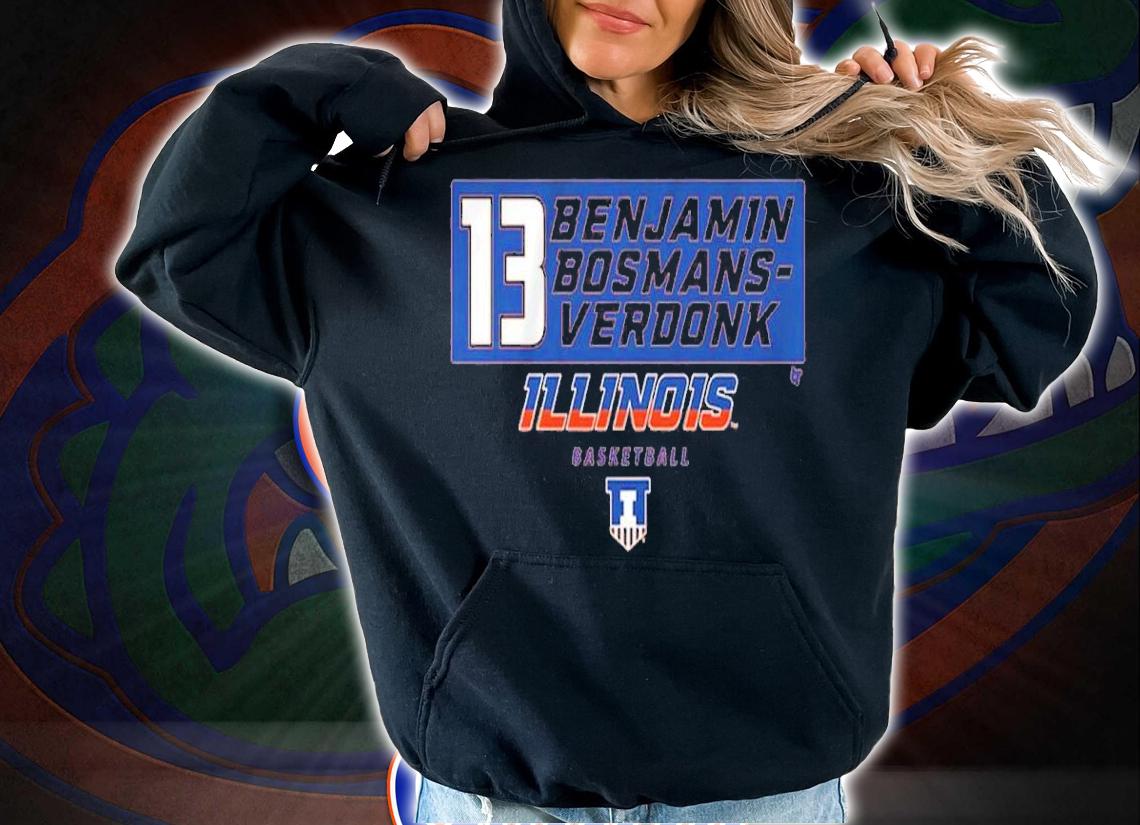 Fighting Illinois Basketball Benjamin Bosmans-Verdonk 13 t-shirt