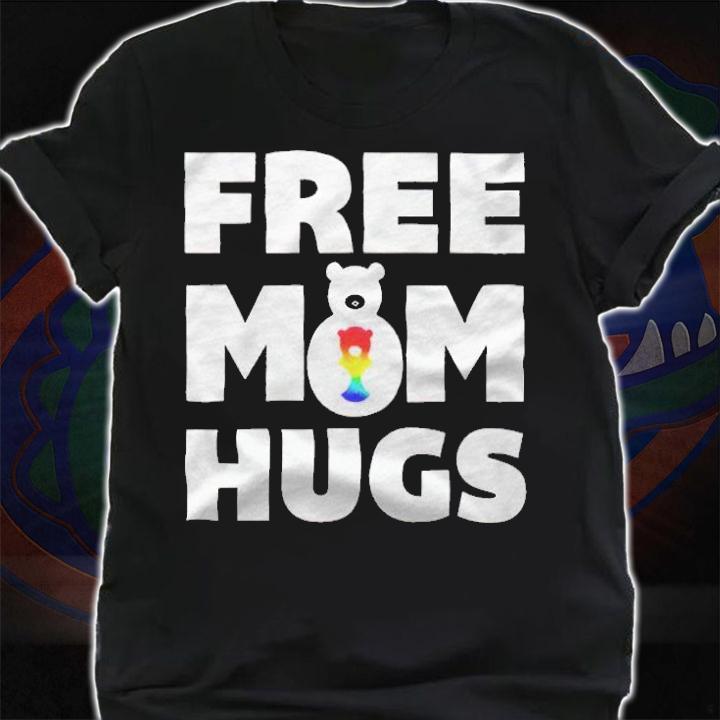 Free mom hugs bear LGBTQ T-shirt shirt