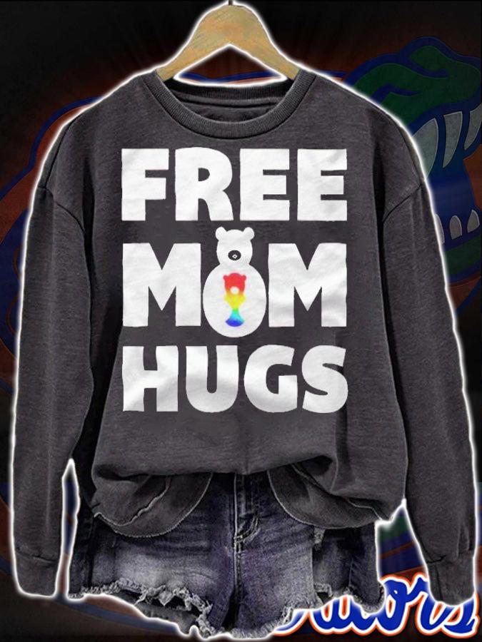 Free mom hugs bear LGBTQ T-shirt sweatshirt