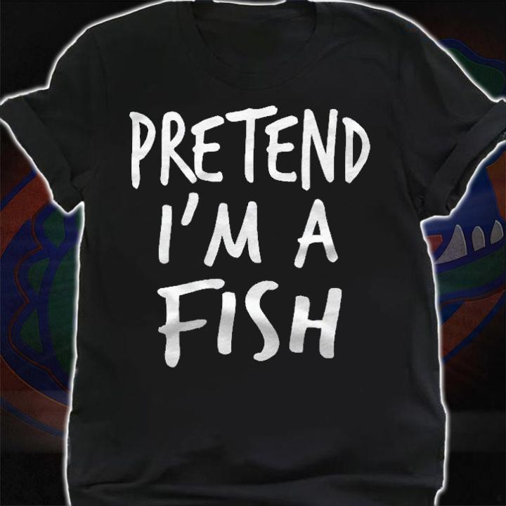 Pretend I Am A Fish Halloween Costume Toddler Kids Fish Shirt shirt