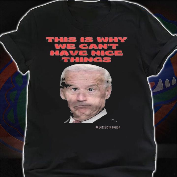 This Is Why We Can't Have Nice Things Joe Biden T-Shirt