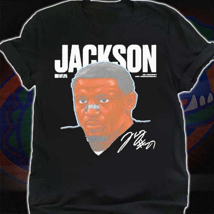 J.C. Jackson Los Angeles C Game Face Football Signatures Shirt shirt