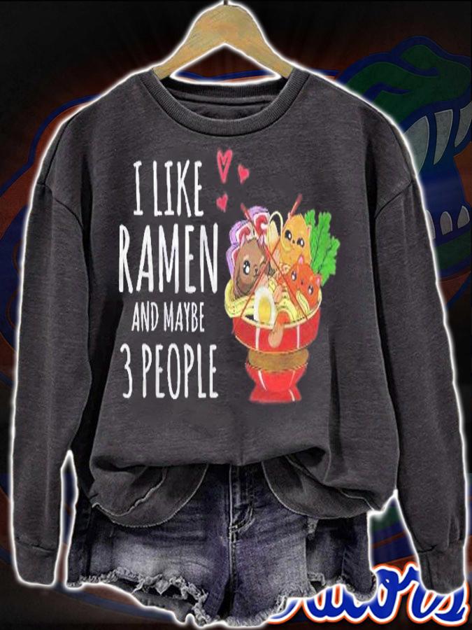 Kawaii Japanese Noodle Cute Anime Cat Gift Bowl Of Ramen Shirt sweatshirt