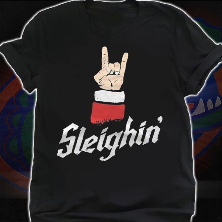 Sleighin' Santa Claus Christmas shirt