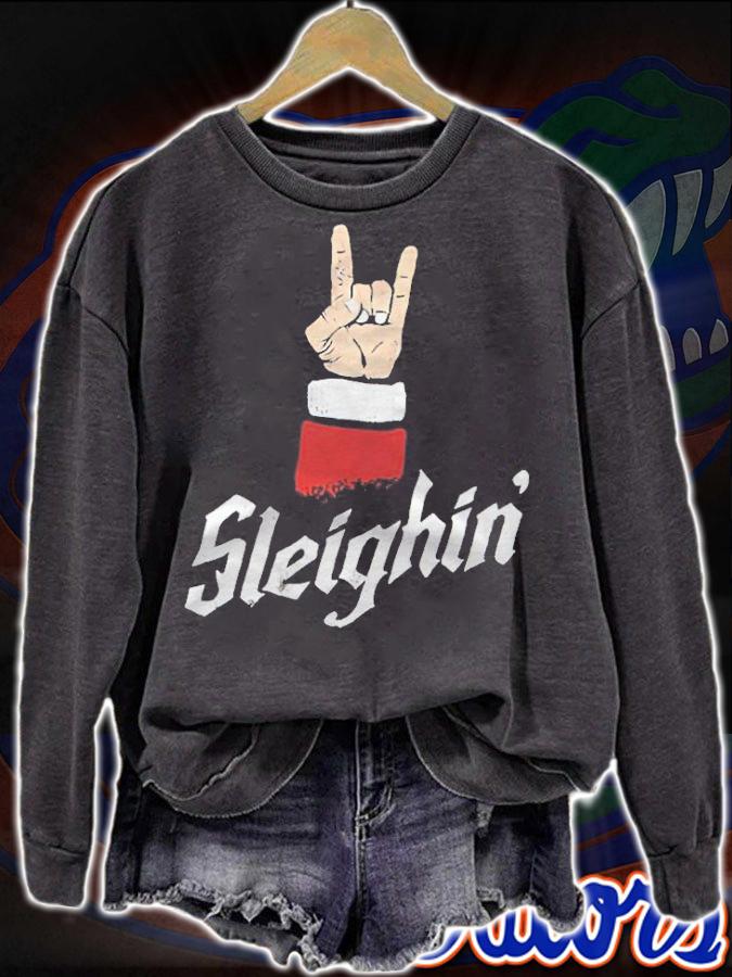 Sleighin' Santa Claus Christmas shirt