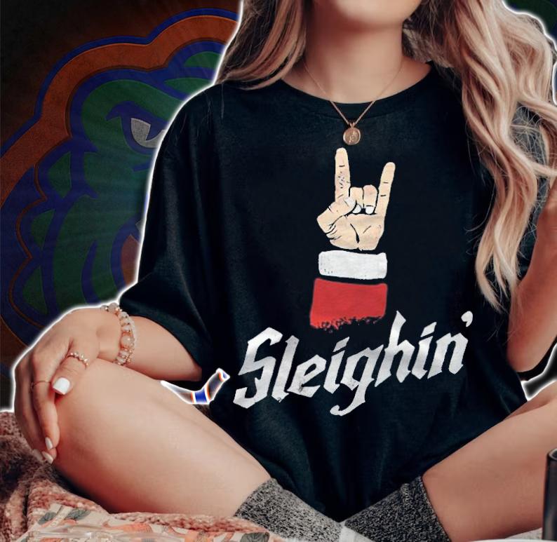 Sleighin' Santa Claus Christmas shirt