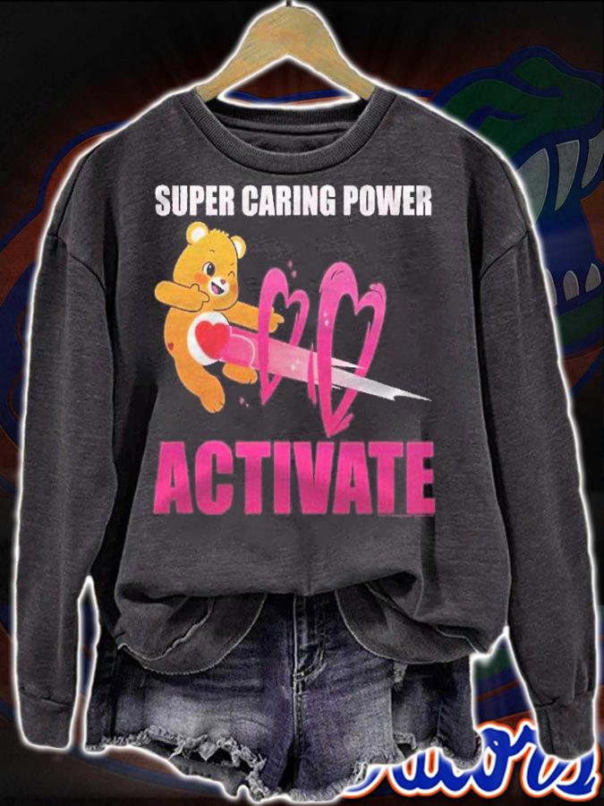 Care Bears Super Caring Power Activate Shirt sweatshirt