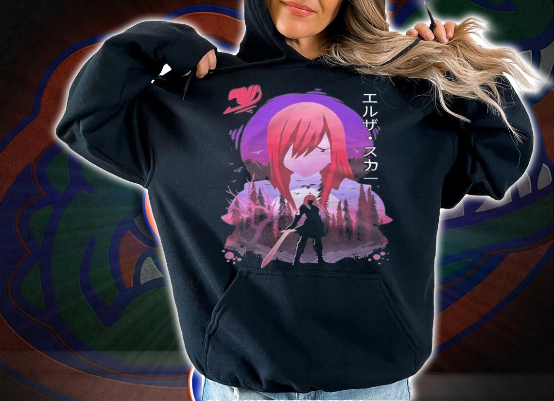 Fairy Tail Erza Scarlet Japanese style T-shirt hoodie