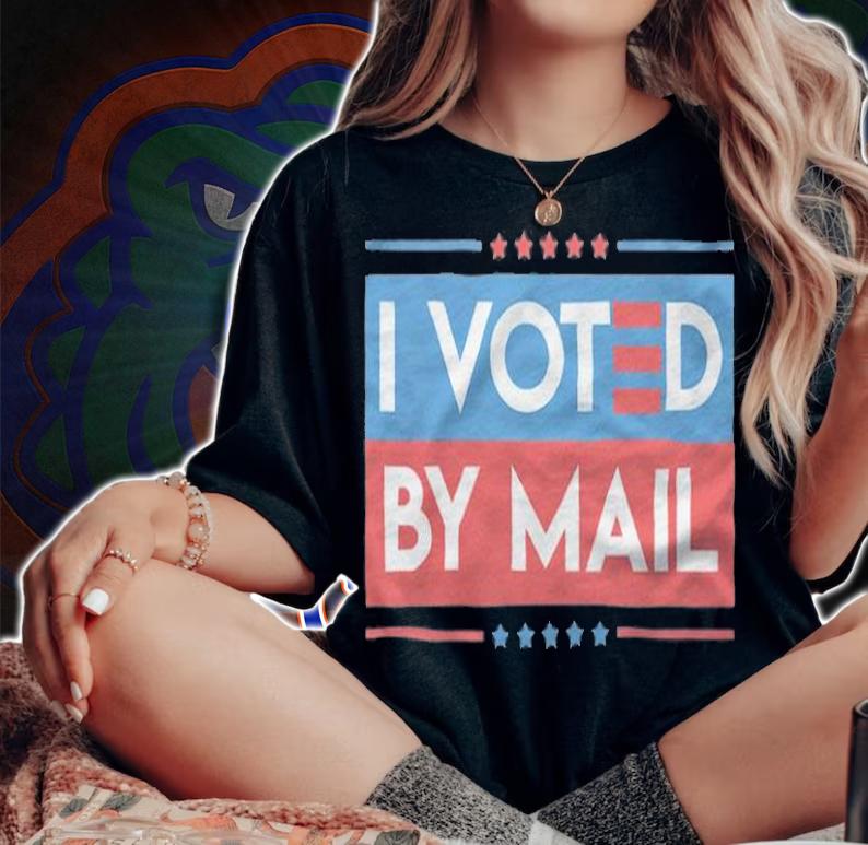 I Voted Democrat Joe Biden By Mail T-Shirt woman shirt