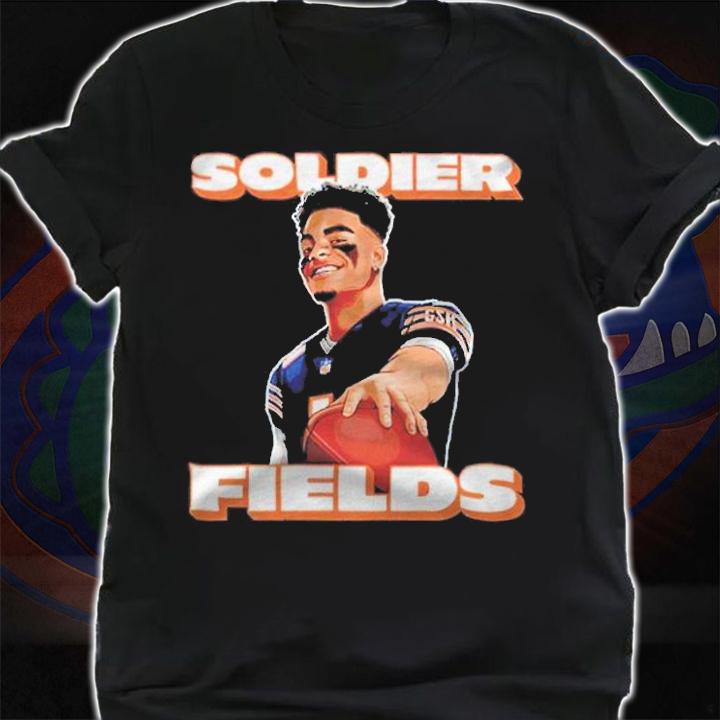 Justin Fields Chicago Bears soldier fields T-shirt shirt