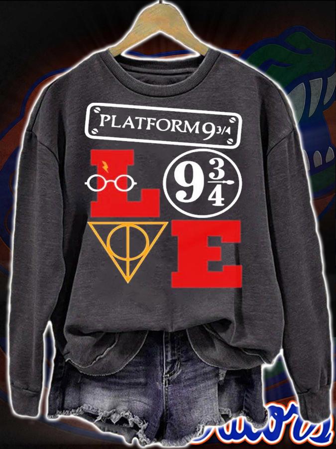 Platform 9 Potterhead Love Harry Potter Iconic Movie shirt sweatshirt
