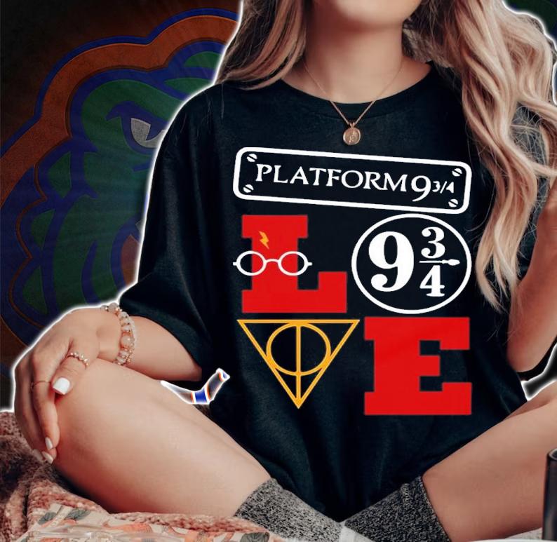 Platform 9 Potterhead Love Harry Potter Iconic Movie shirt woman shirt