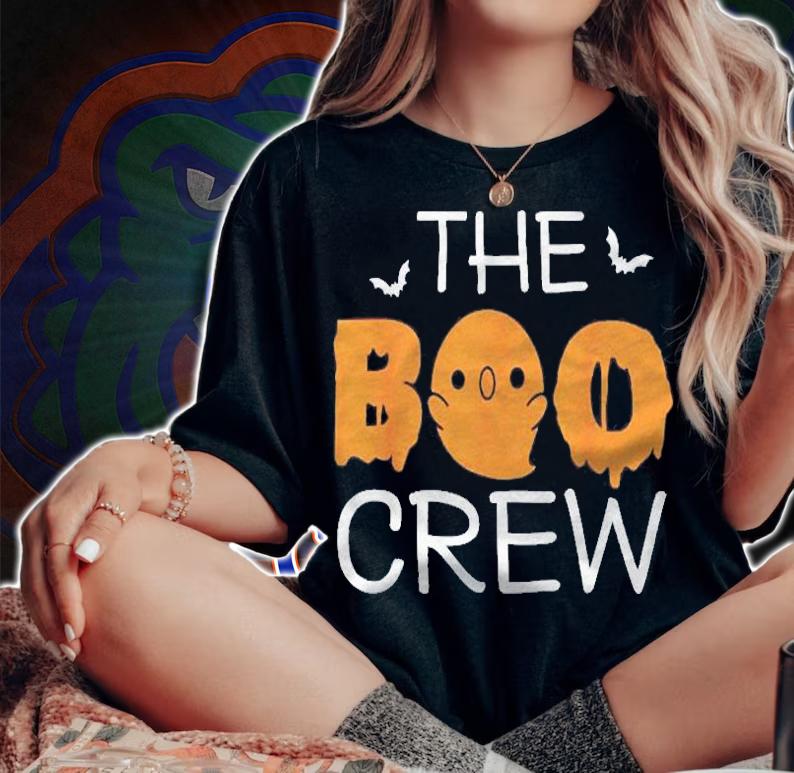 The Boo Crew Funny Matching Halloween Family Halloween Shirt woman shirt
