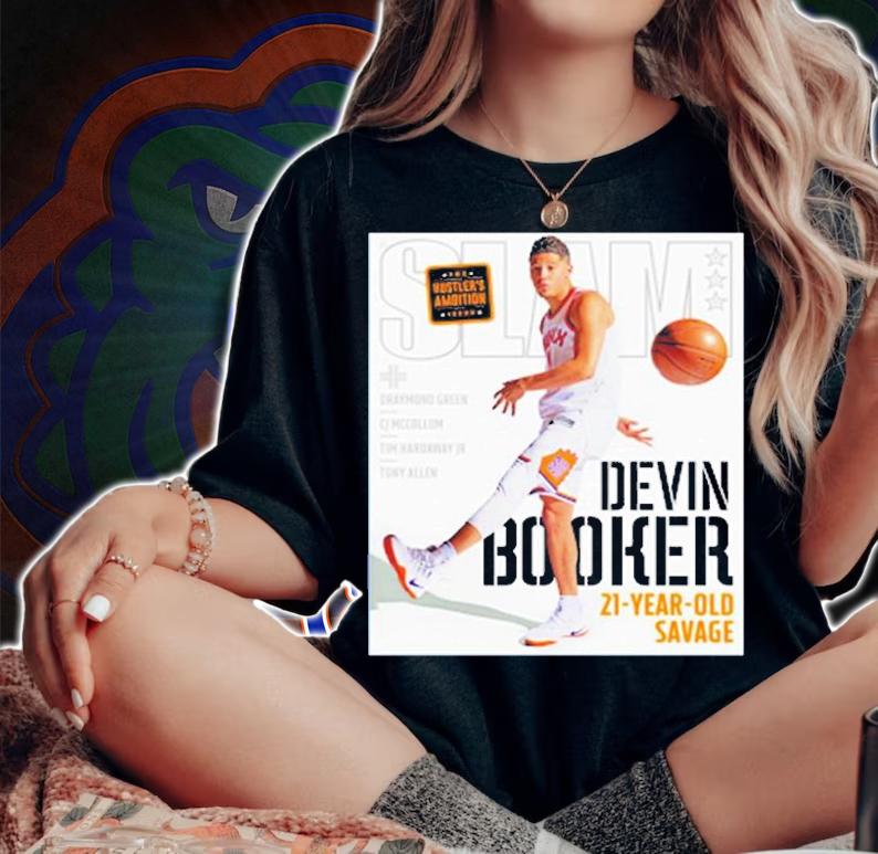 Devin Booker Slam Magazine Cover Phoenix Suns T-Shirt woman shirt