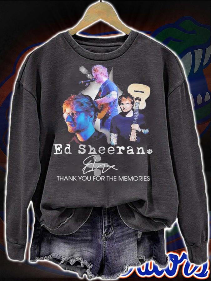 Ed Sheeran Signatures Thank You For The Memories Shirt sweatshirt