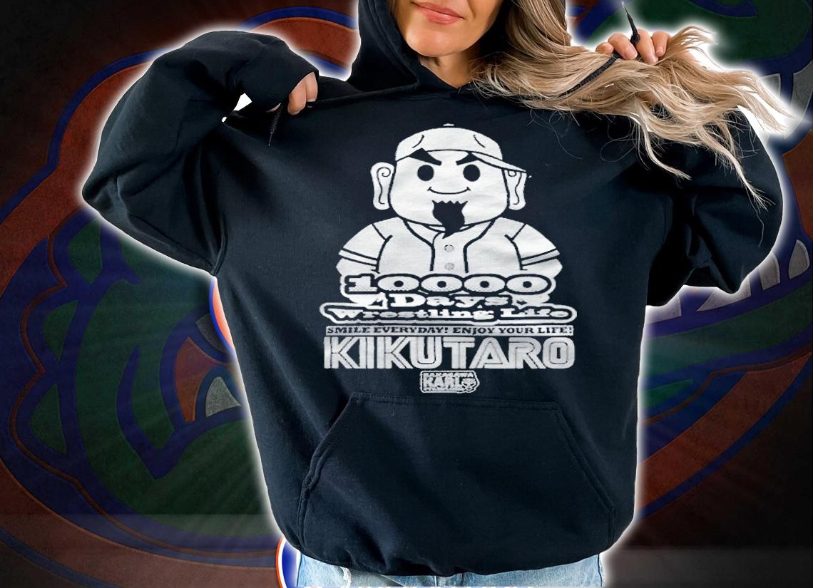 Kikutaro 10000 days wrestling life T-shirt