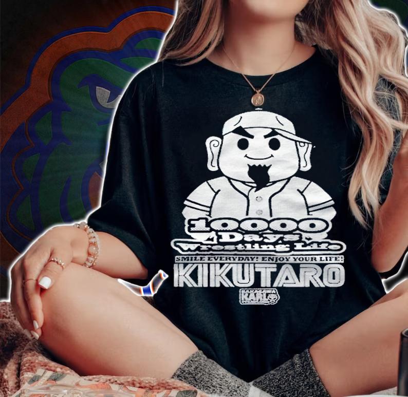 Kikutaro 10000 days wrestling life T-shirt