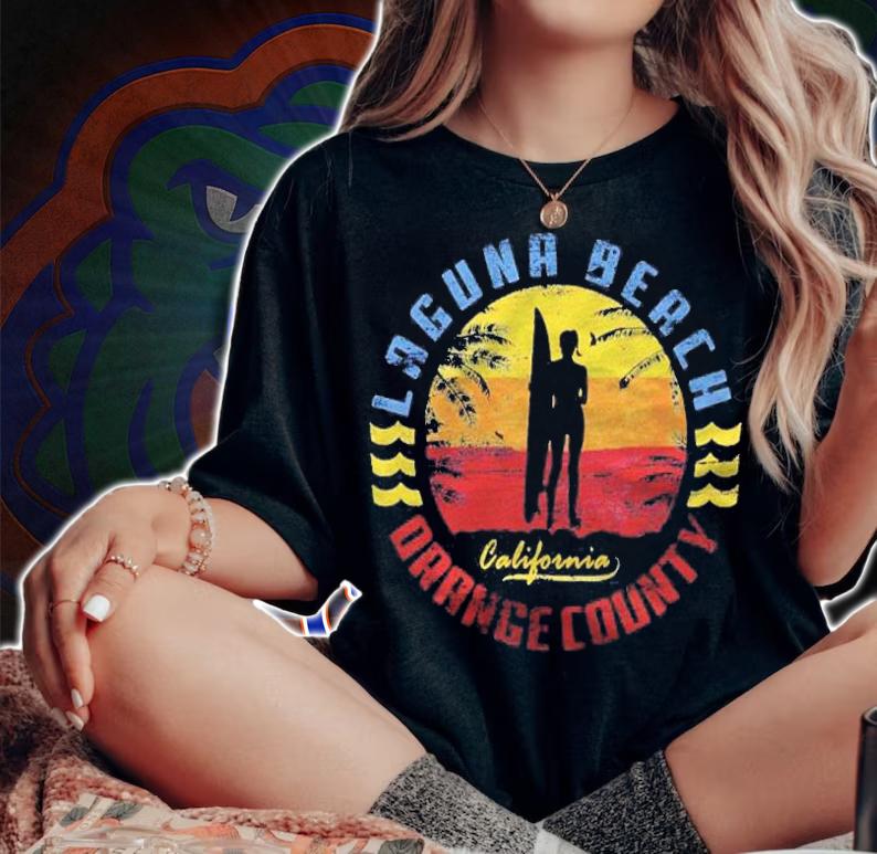 Laguna Beach California Surfing Women Shirt woman shirt