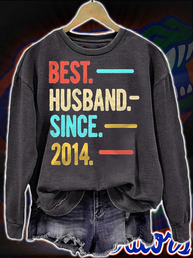 Mens 7Th Wedding Anniversary Gift Best Husband Since 2014 Ver2 Shirt sweatshirt