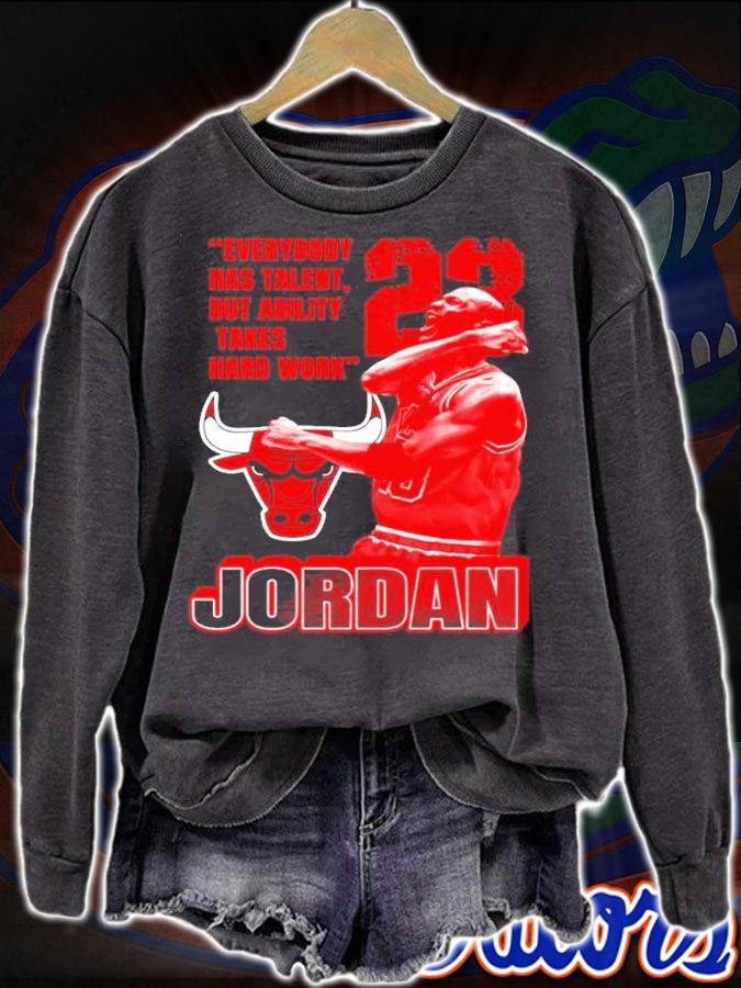 Michael Jordan #23 Everybody Has Talent But Ability Takes Hard Work Shirt