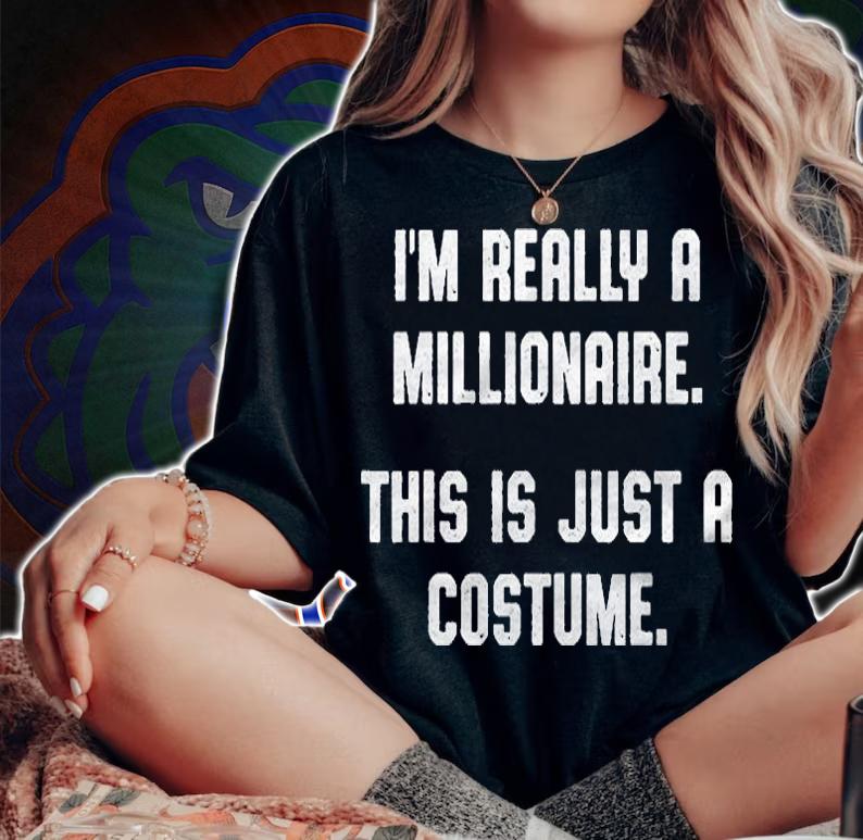 Millionaire Costume Women Men Girls Boys Halloween Shirt woman shirt